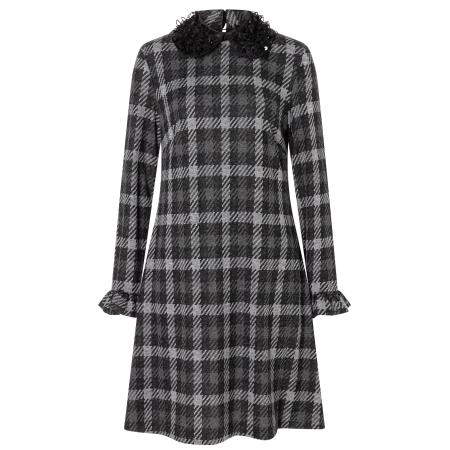 Ana Alcazar Jurk Atana grijs / lichtgrijs / donkergrijs / zwart