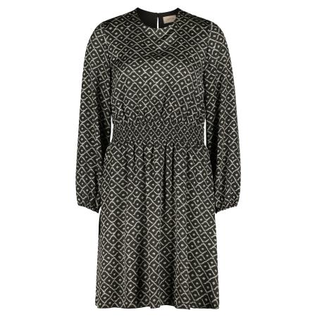 Cartoon Jurk beige / zwart