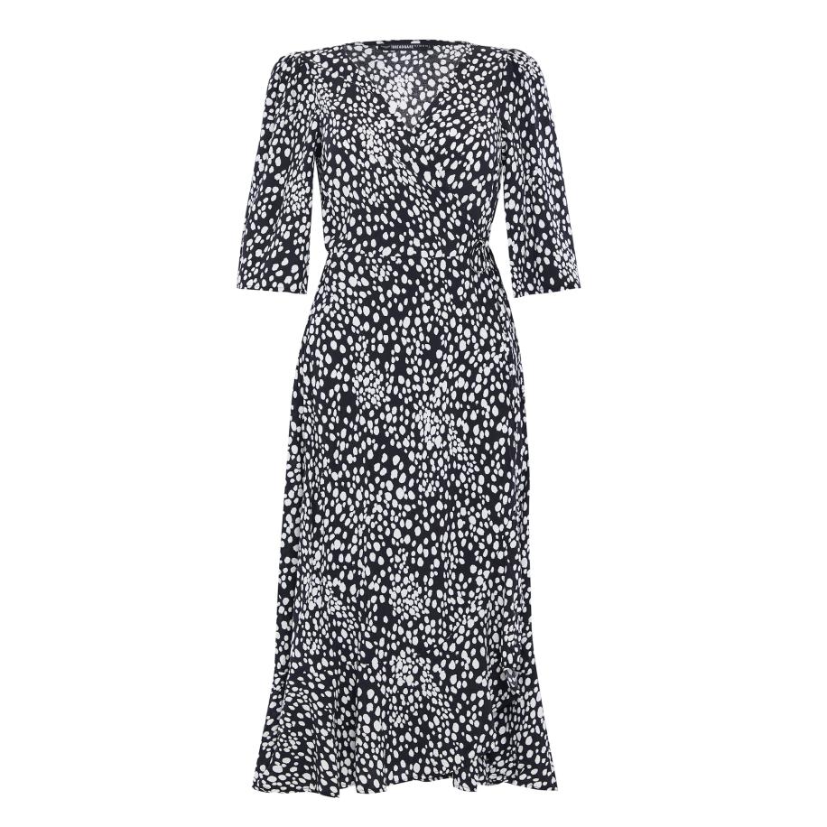 Threadbare Threadbare Zomerjurk Soda lichtgrijs / zwart -