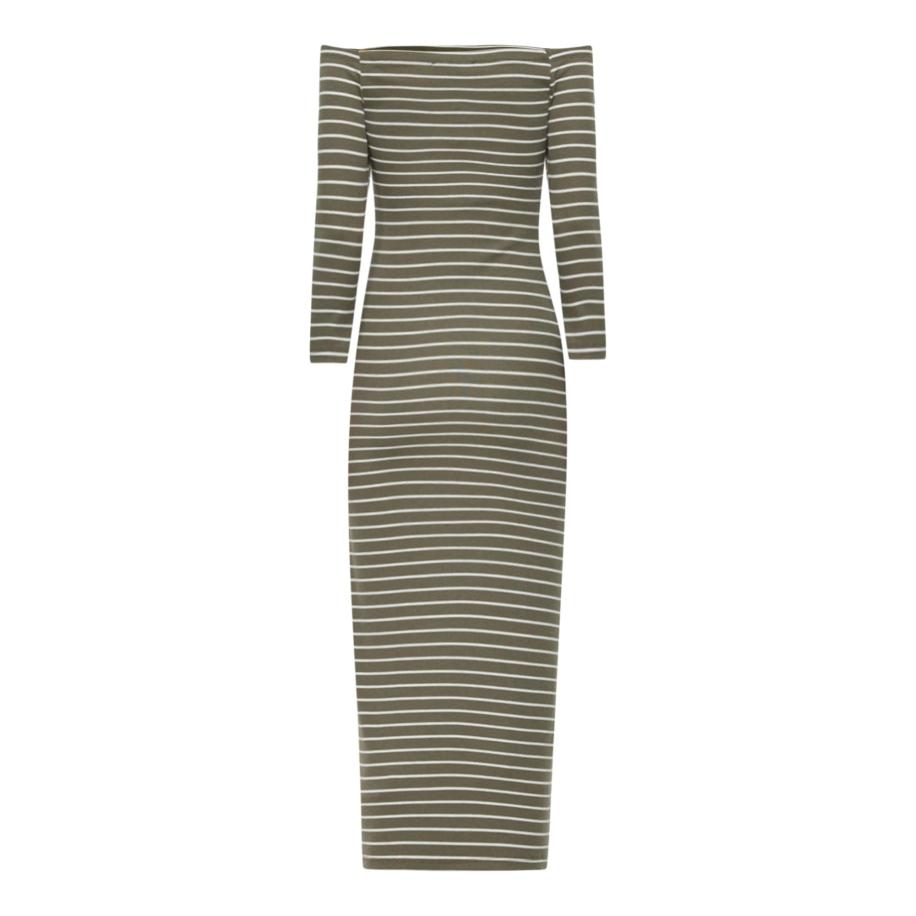 No Matter What No Matter What Jurk olijfgroen / wit -