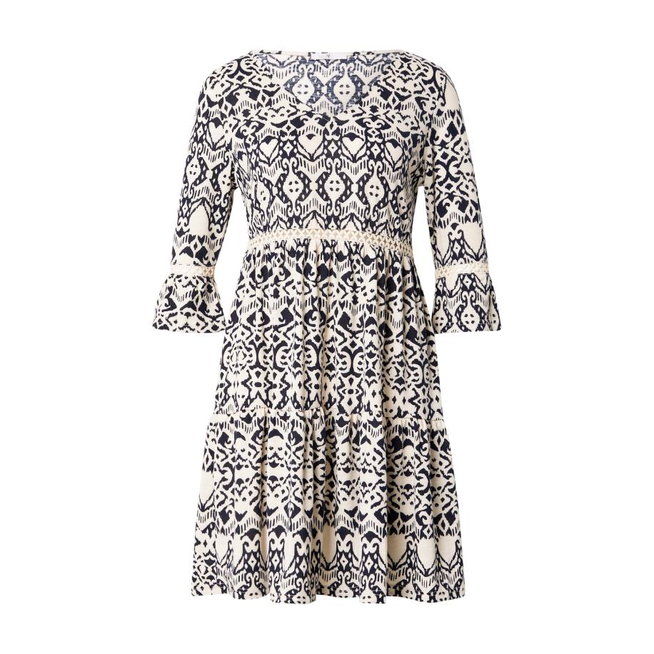 Hailys Hailys Jurk Pi44a lichtbeige / nachtblauw -