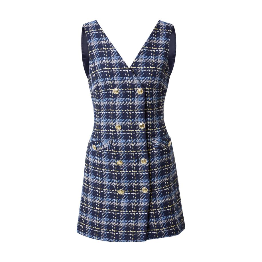 Karen Millen Karen Millen Jurk blauw / navy / geel / wit -