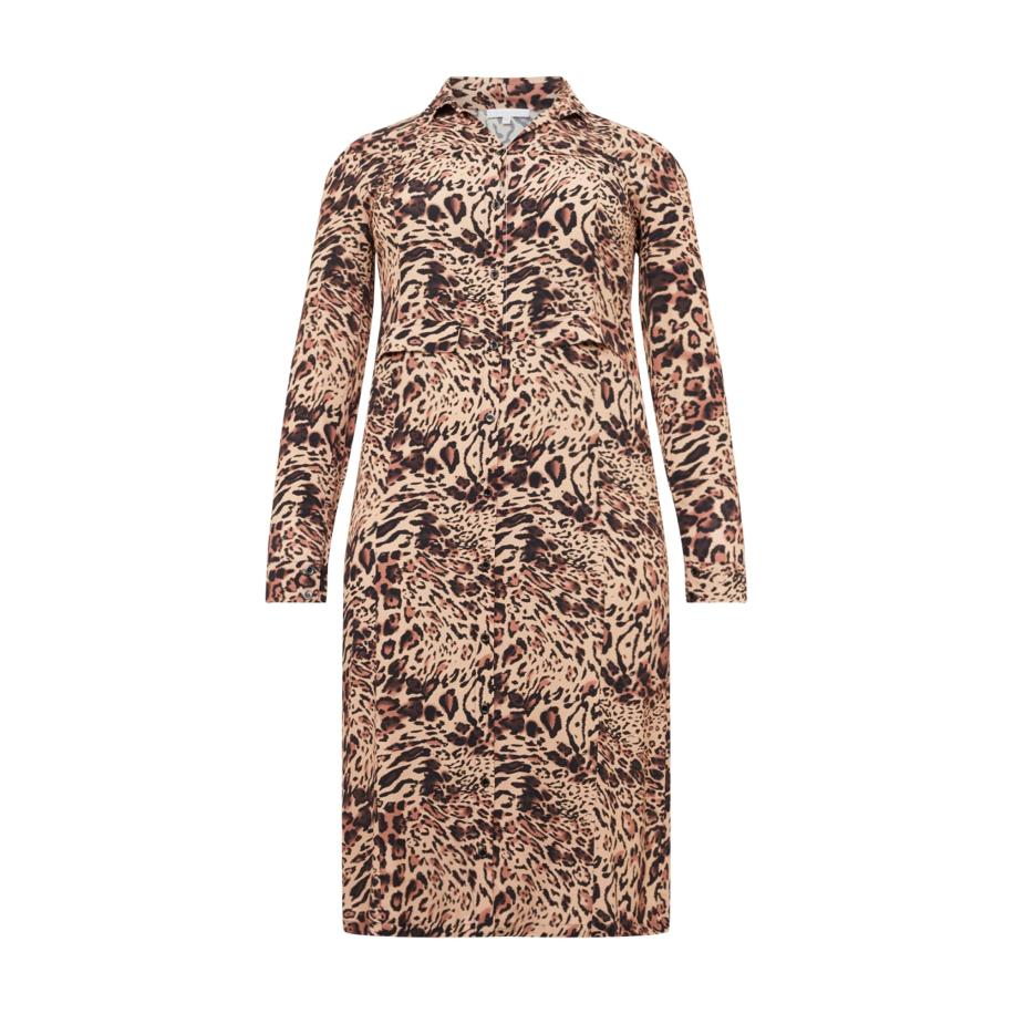 Patrizia Pepe PATRIZIA PEPE Blousejurk Abito beige / bruin / zwart -