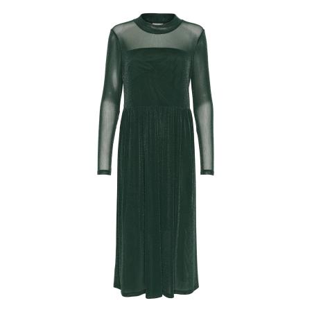 Kaffe Kaffe Jurk Olga donkergroen