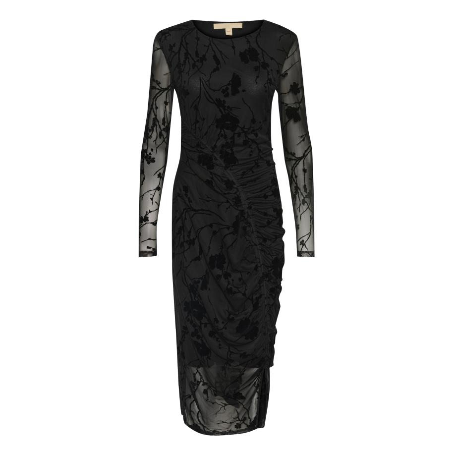 Culture CULTURE Jurk CUAlifa zwart / zwart gemêleerd -