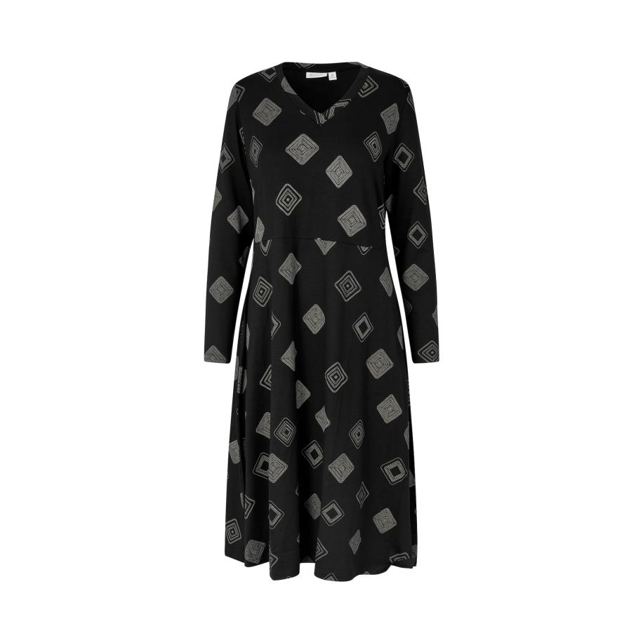 Masai Masai Jurk Natsuko grijs / zwart -