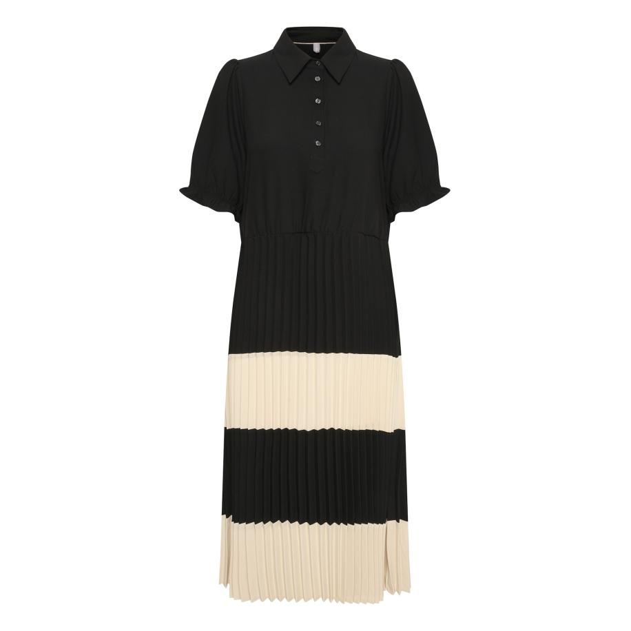 Culture CULTURE Jurk Betty beige / zwart -