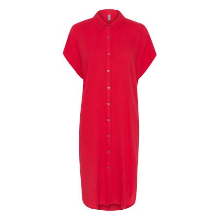 Culture CULTURE Blousejurk donkerrood