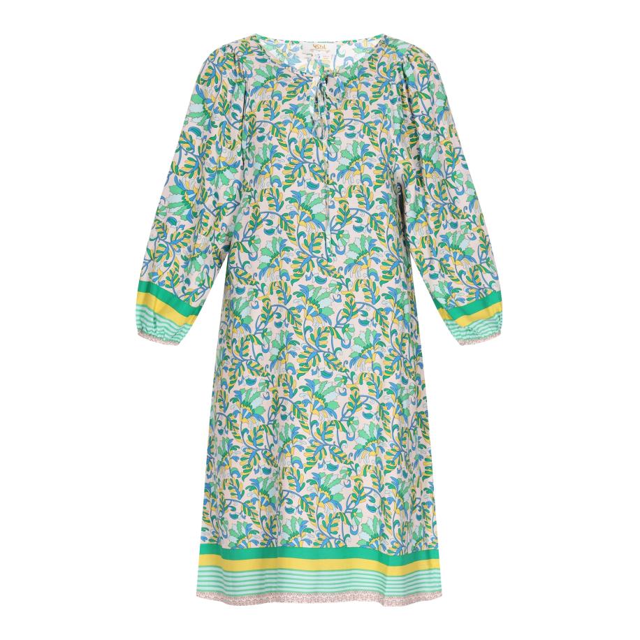Usha usha FESTIVAL Jurk hemelsblauw / lichtgeel / groen / grasgroen / wit -