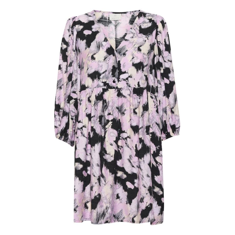 Kaffe Jurk Victoria sering / zwart / offwhite Multicolor