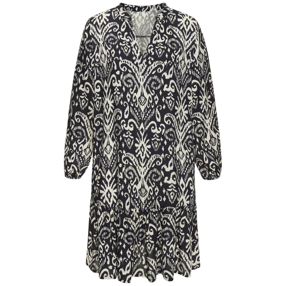 VIVANCE VIVANCE Jurk zwart / offwhite -
