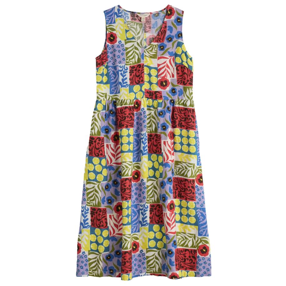 Seasalt Cornwall Seasalt Cornwall Jurk Lowland Heather blauw / lichtgeel / lila / rood -