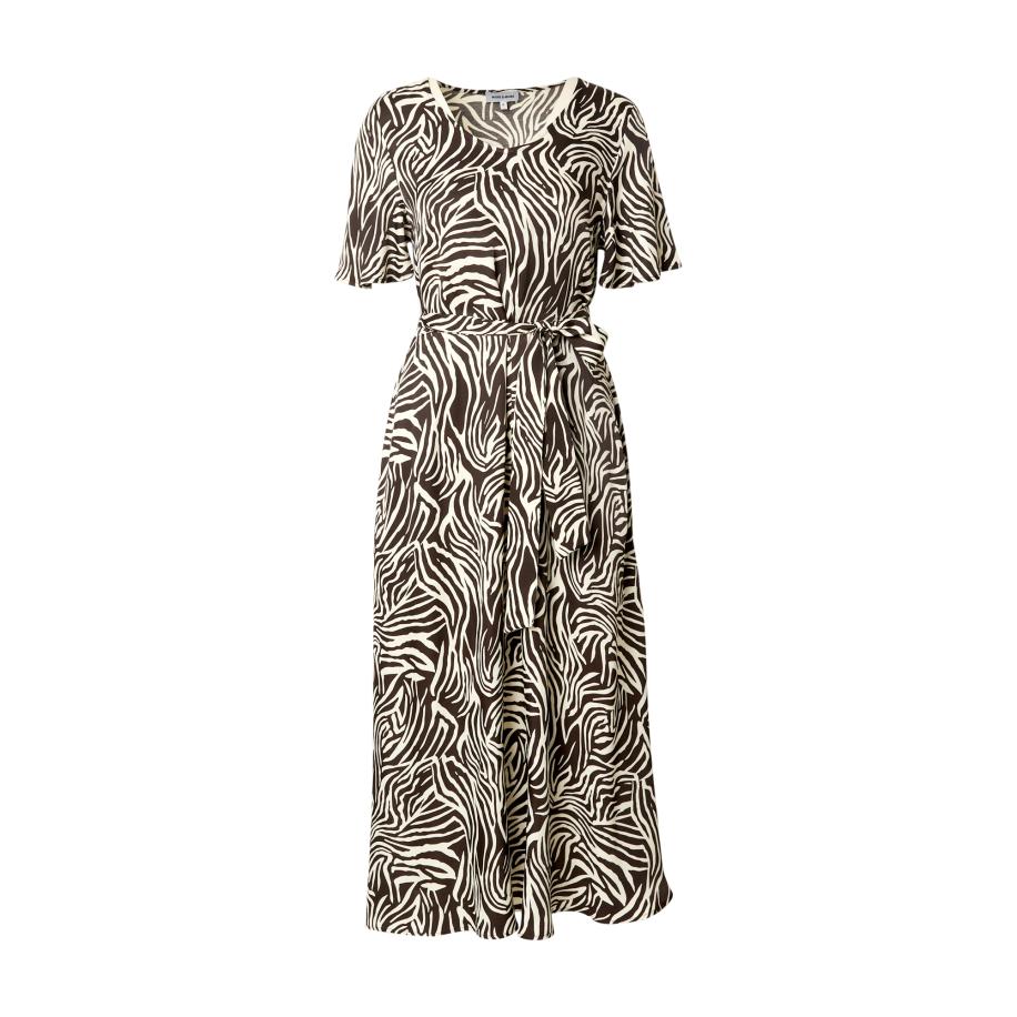 More & More MORE & MORE Jurk ecru / bruin -