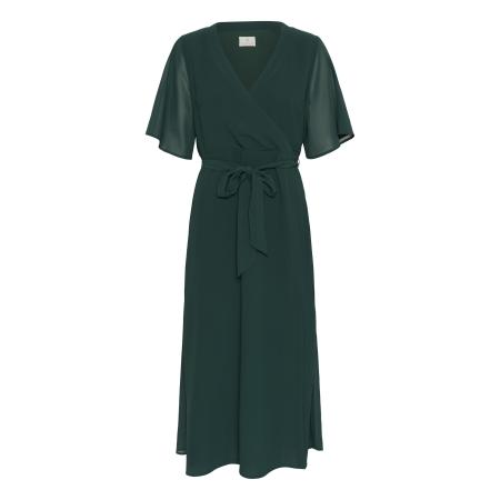 Kaffe Kaffe Jurk Belle donkergroen