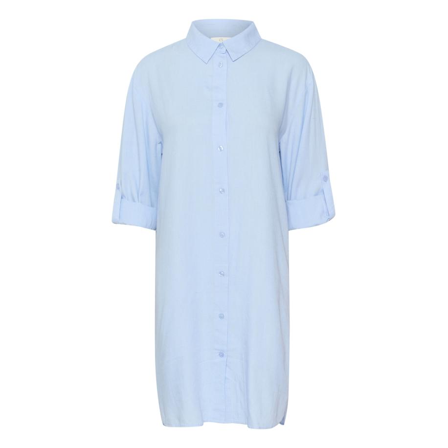 Kaffe Kaffe Blousejurk Kamilia lichtblauw -