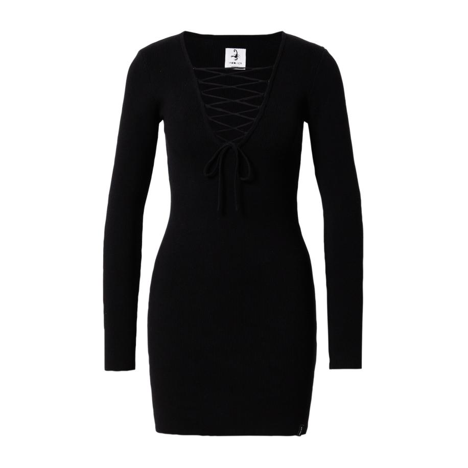 VIERVIER VIERVIER Gebreide jurk Hedi zwart -