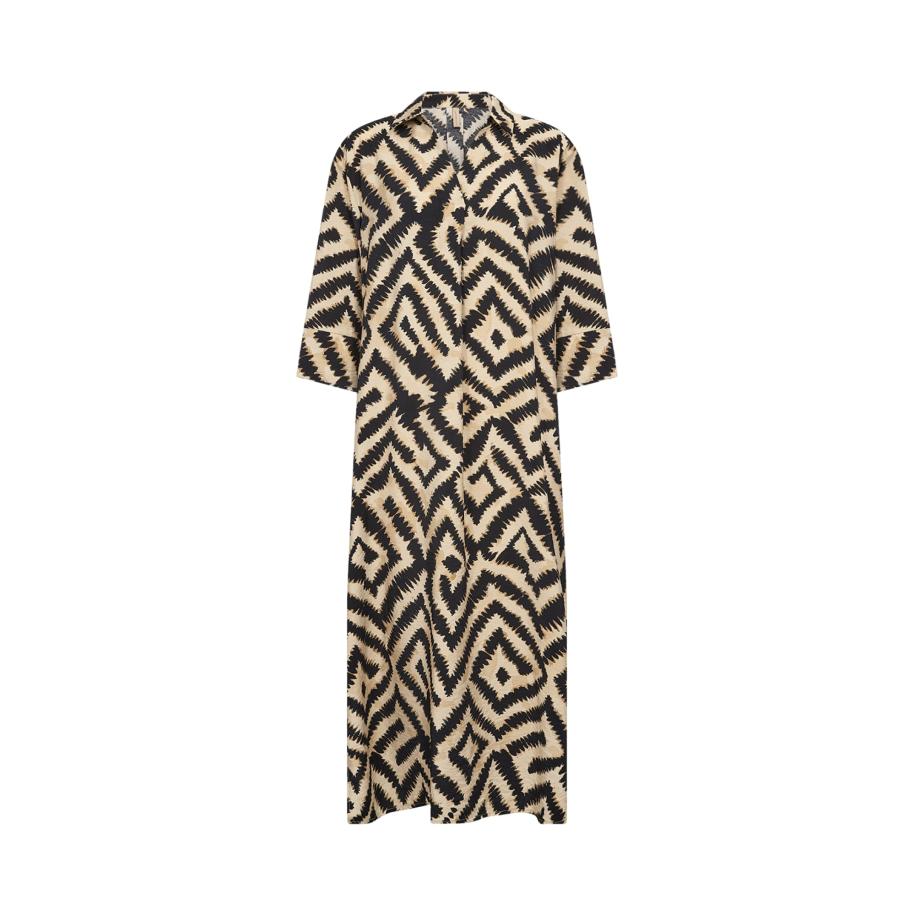 Soyaconcept Soyaconcept Blousejurk PIXI 3 camel / sand / zwart -