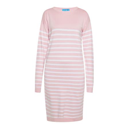 SANIKA SANIKA Gebreide jurk rosa / wit