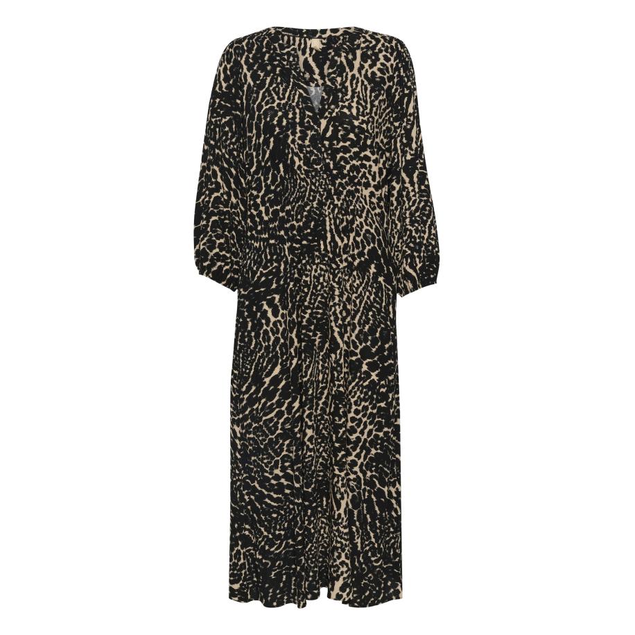 Culture CULTURE Jurk Ando Andre cappuccino / zwart -