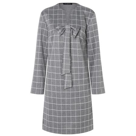 Ana Alcazar Jurk Amra grijs gemêleerd / wit