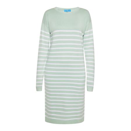 SANIKA SANIKA Gebreide jurk mintgroen / wit