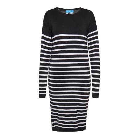 SANIKA SANIKA Gebreide jurk zwart / wit