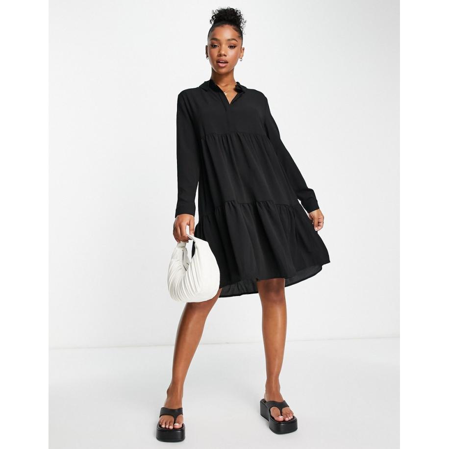 JDY Mini-smockjurk in zwart Zwart