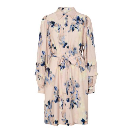 YAS YAS Blousejurk YASSERAKI indigo / smoky blue / rosa