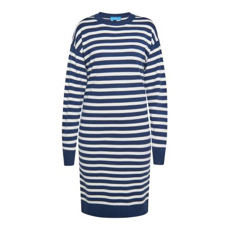 SANIKA SANIKA Gebreide jurk marine / wit