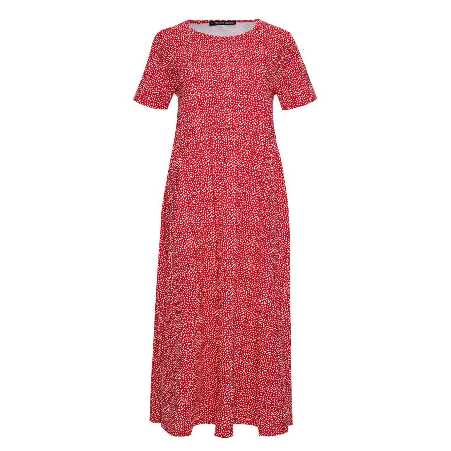 Threadbare Threadbare Zomerjurk Danni rood / wit -
