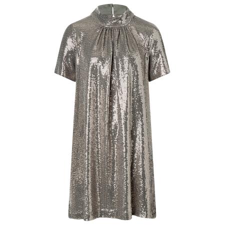 Ana Alcazar Cocktailjurk Sagena zilver