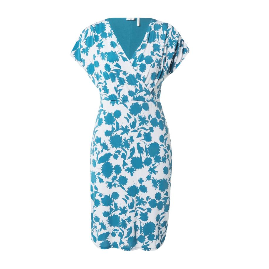 s.Oliver BLACK LABEL Jurk cyaan blauw / wit Blauw