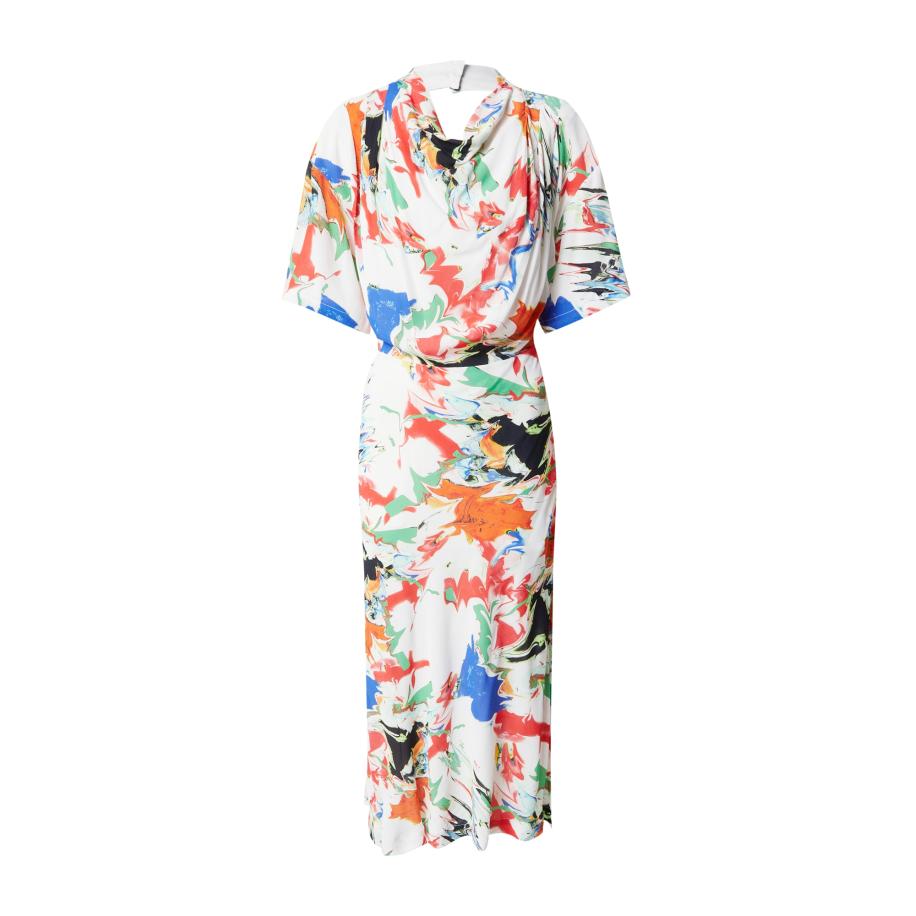 Karen Millen Karen Millen Jurk blauw / oranje / oranjerood / wit -