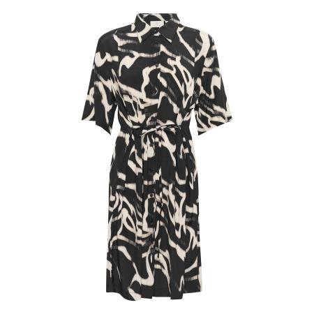 Kaffe Kaffe Blousejurk Martha zwart