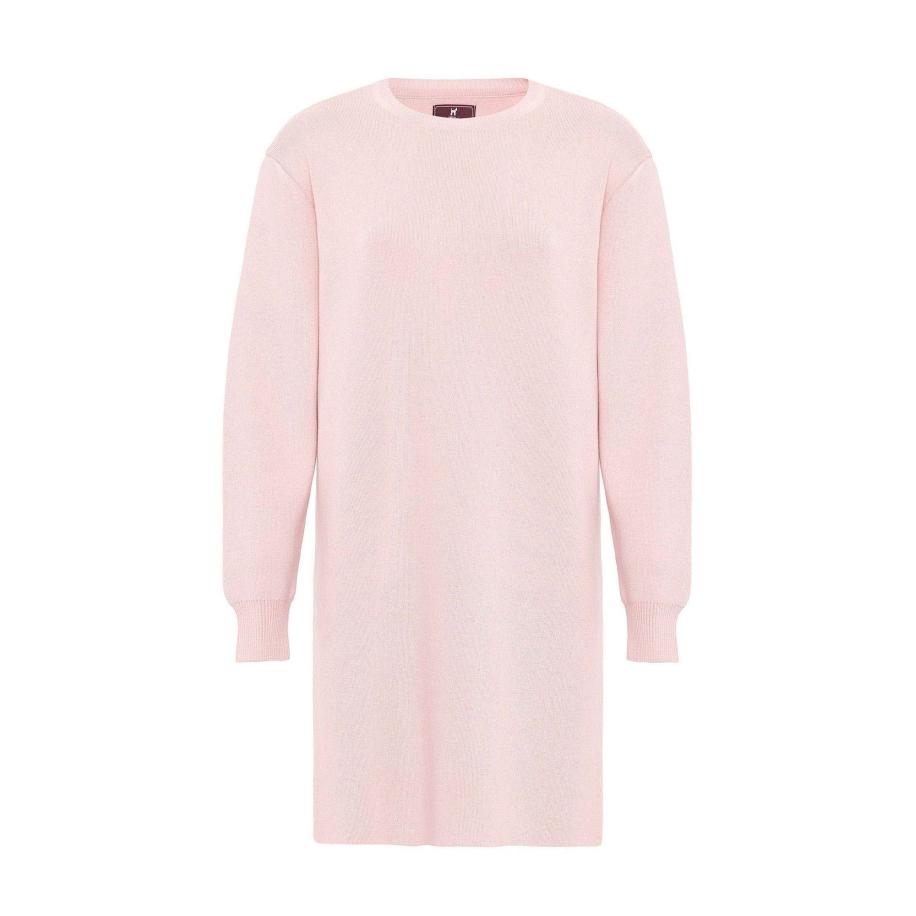 Williot Williot Gebreide jurk rosa -