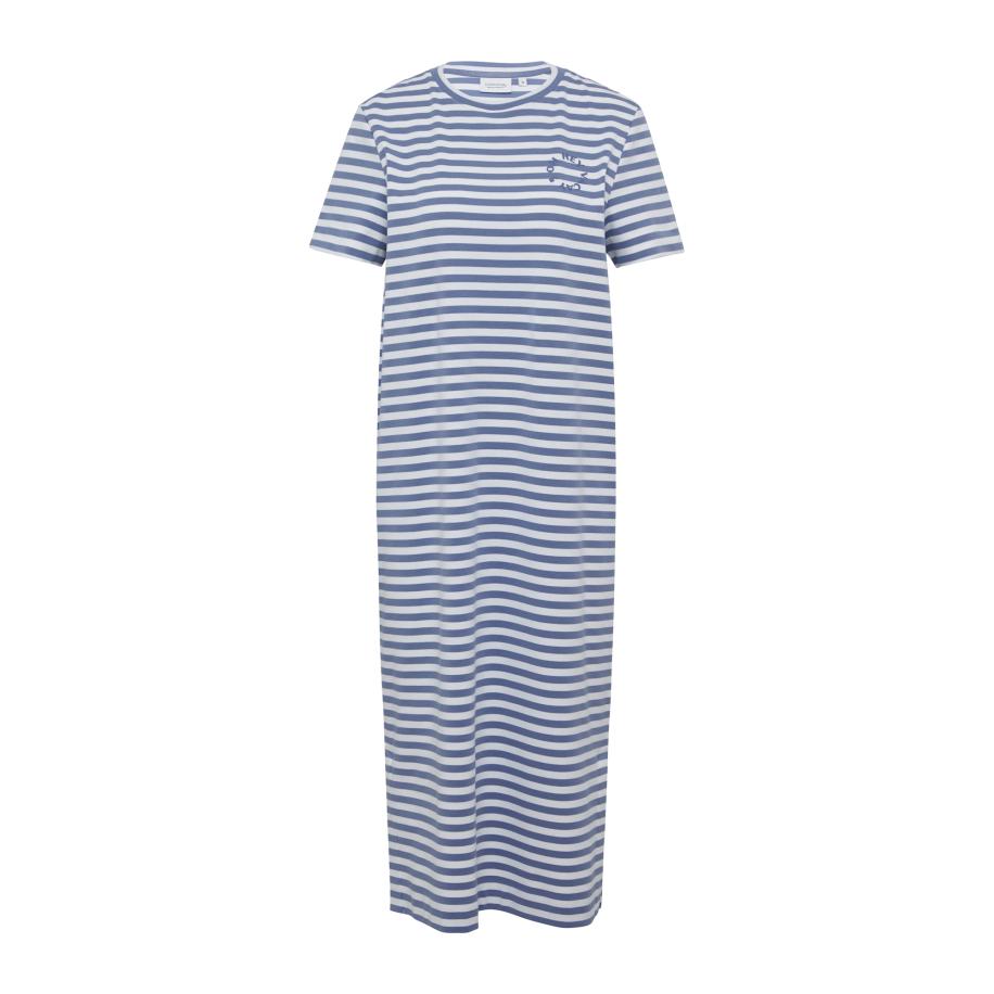 comma casual identity comma casual identity Jurk lichtblauw / wit -