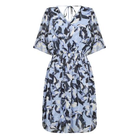 Kaffe Kaffe Jurk blauw gemêleerd / zwart / wit