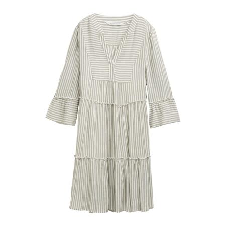 Tom Tailor TOM TAILOR Jurk kaki / wit