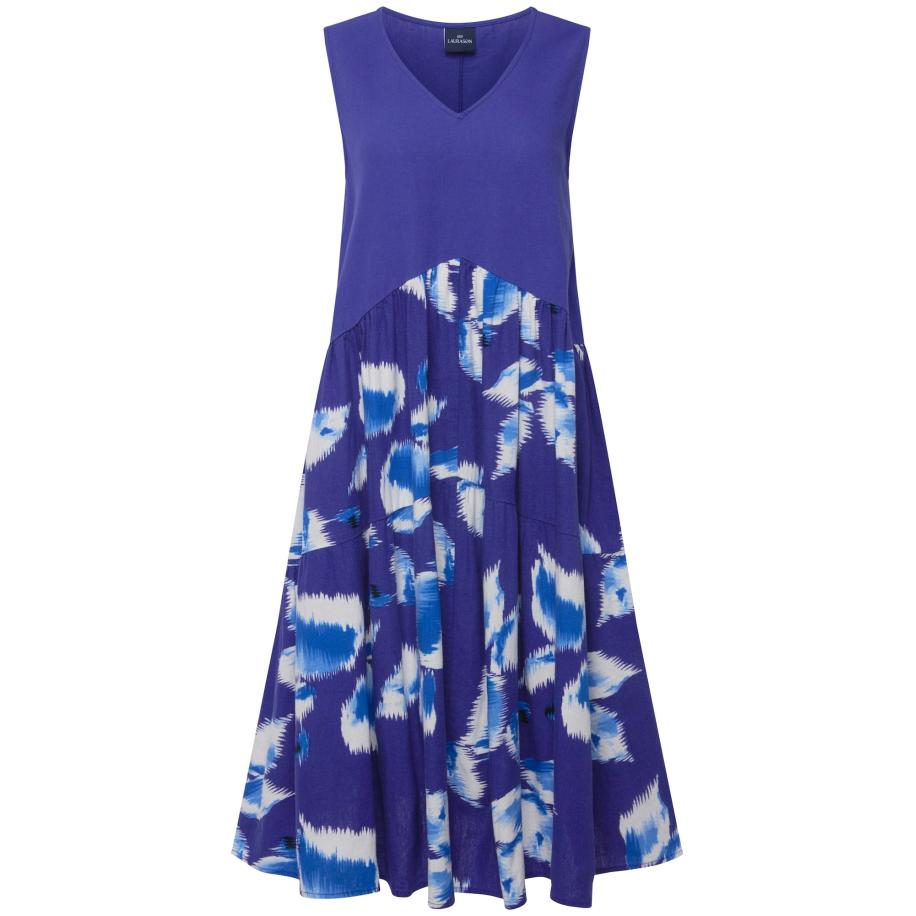 LAURASØN LAURASØN Jurk violetblauw / wit -