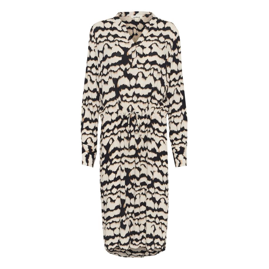 Soaked in Luxury SOAKED IN LUXURY Jurk Zaya zwart / eierschaal -