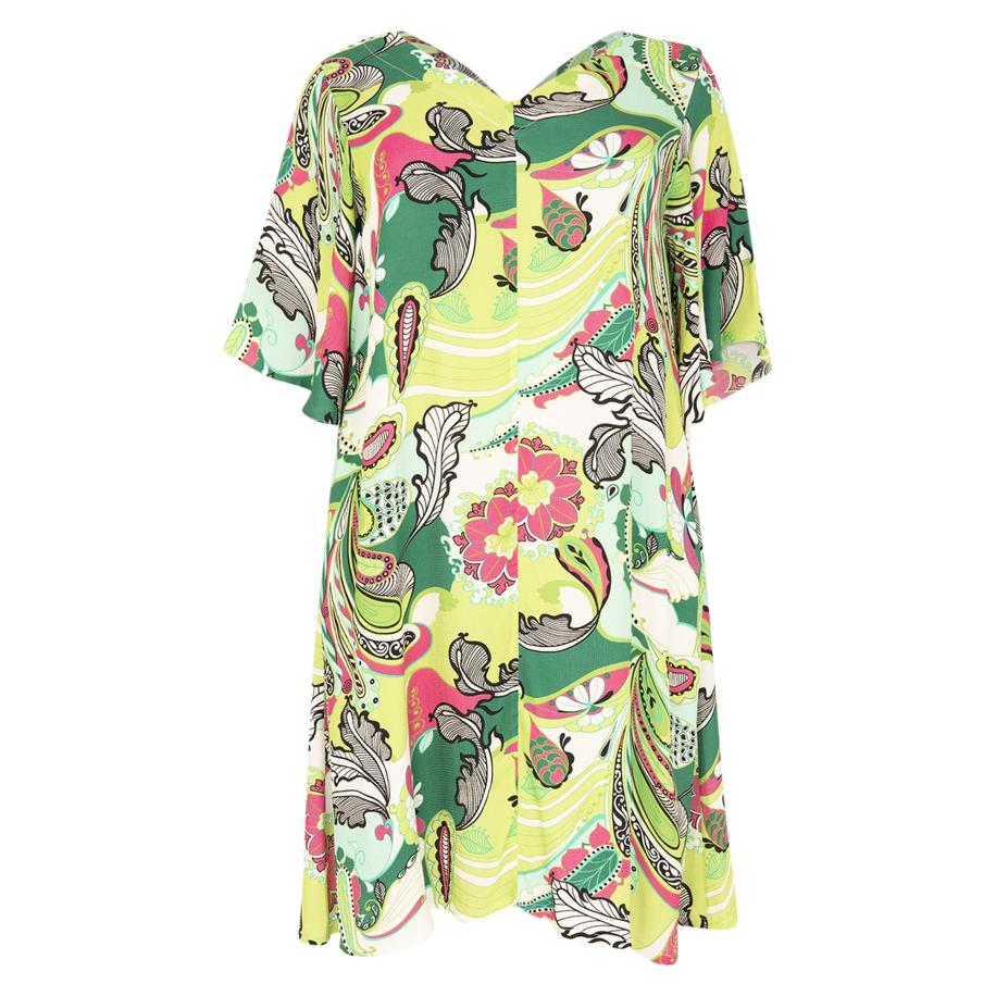 Yoek YOEK Jurk gemengde kleuren -