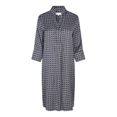 Dea Kudibal Dea Kudibal Jurk Kamilles lichtblauw / zwart