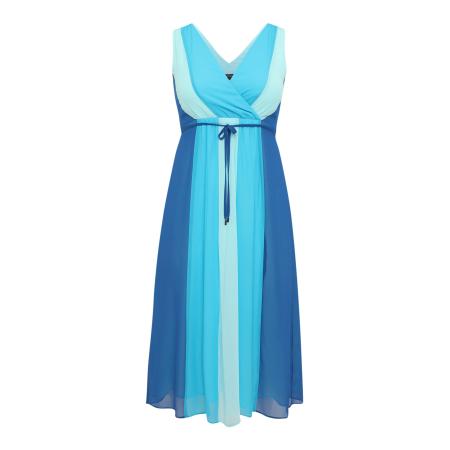 Comma COMMA Zomerjurk blauw / aqua / lichtblauw