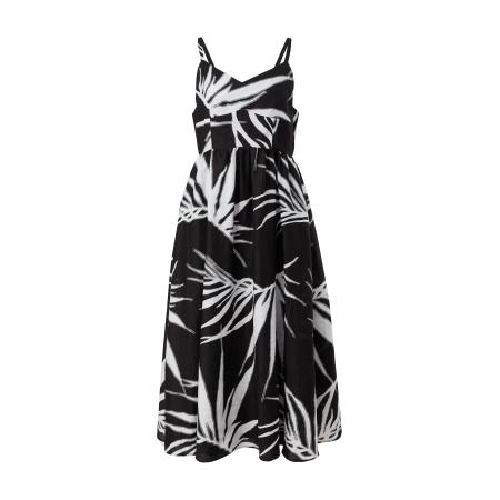 Comma COMMA Zomerjurk zwart / wit