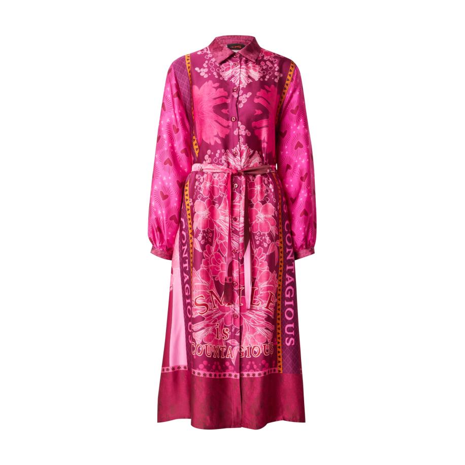 miss goodlife miss goodlife Blousejurk Contagious Flowers oranje / pink / donkerroze / wit -