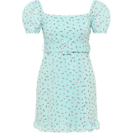 MYMO MYMO Zomerjurk turquoise / groen / kersrood