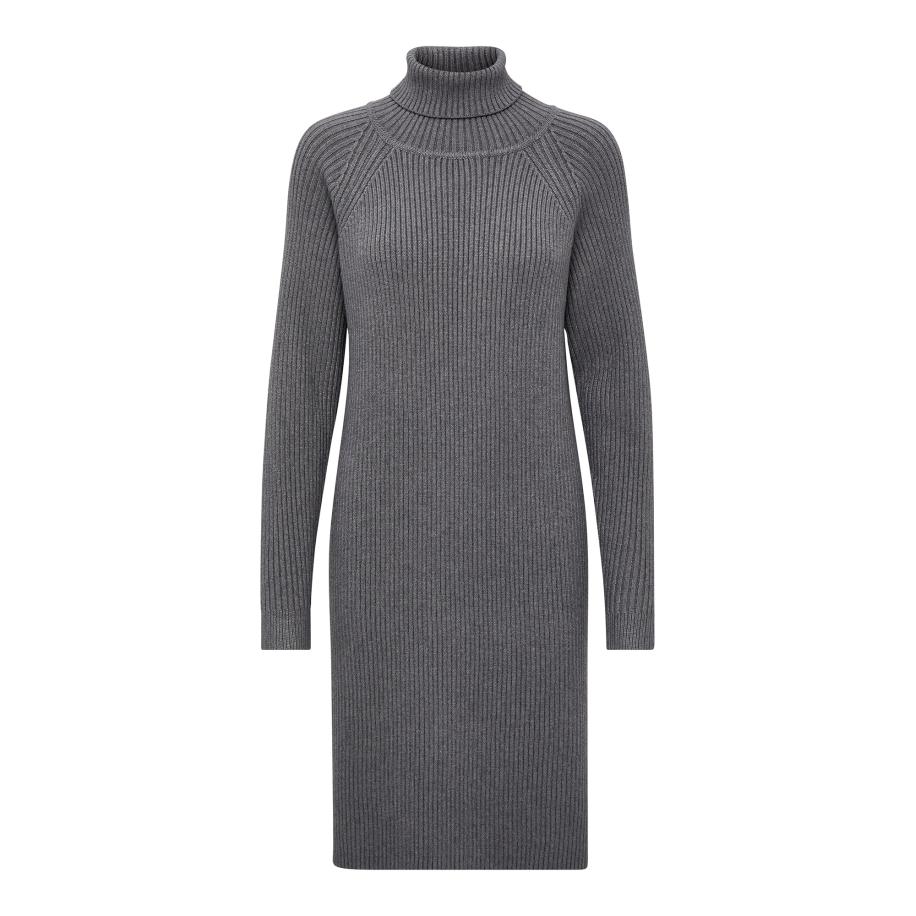 Minus minus Gebreide jurk Ava donkergrijs -