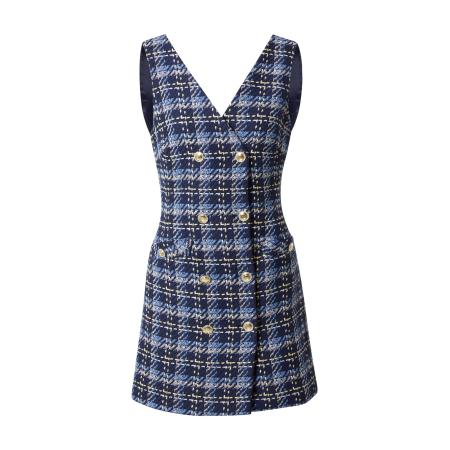 Karen Millen Karen Millen Jurk blauw / navy / geel / wit