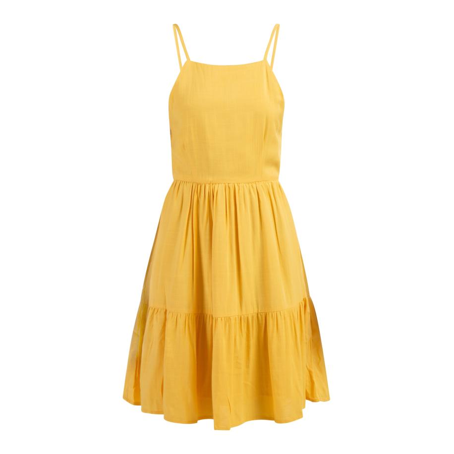 IZIA IZIA Zomerjurk donkergeel -