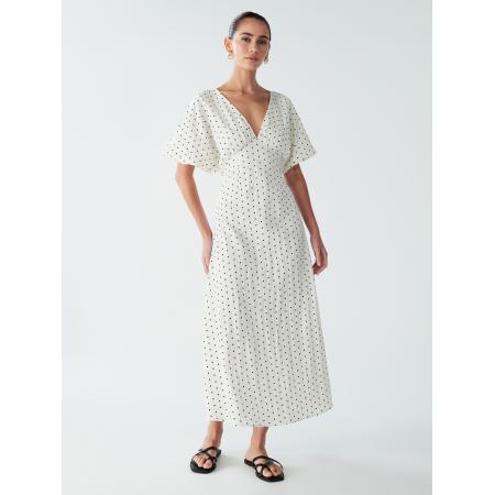 St MRLO Jurk Palm zwart / wit